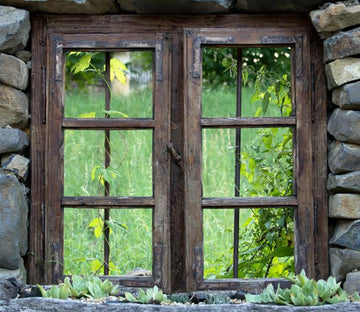 Wooden Window 1 Wallpaper AJ Wallpaper 