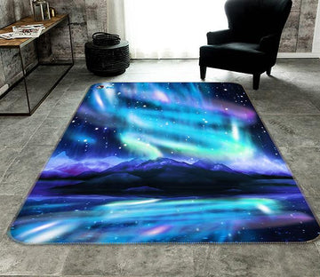 3D Beautiful Aurora 136 Non Slip Rug Mat Mat AJ Creativity Home 