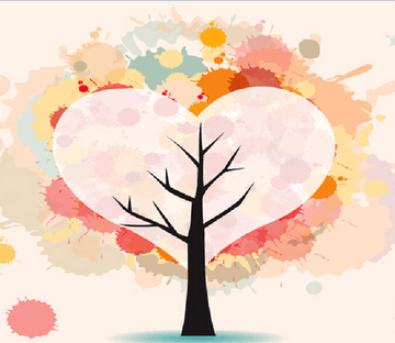 Heart Shape Tree Wallpaper AJ Wallpaper 