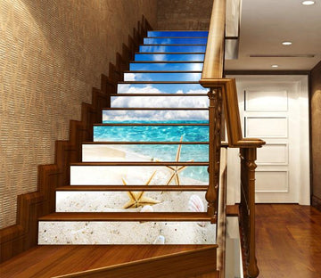3D Beach Starfishes 1303 Stair Risers Wallpaper AJ Wallpaper 
