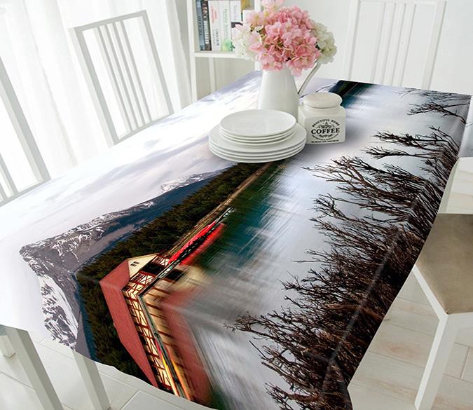 3D Lakeside Houses 847 Tablecloths Wallpaper AJ Wallpaper 