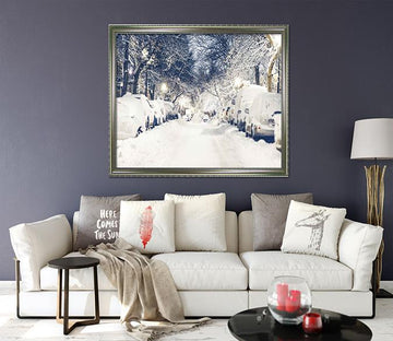 3D Snow Cover 025 Fake Framed Print Painting Wallpaper AJ Creativity Home 