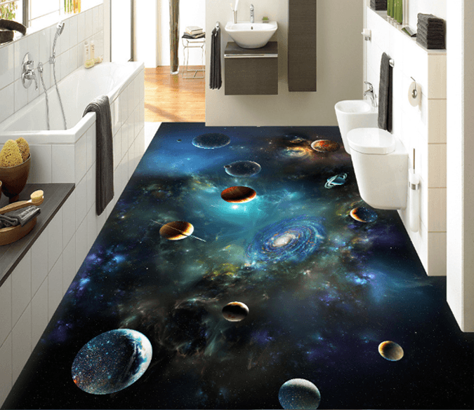 3D Vast Universe Floor Mural Wallpaper AJ Wallpaper 2 