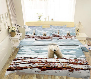 3D Seaside Bear 117 Bed Pillowcases Quilt Wallpaper AJ Wallpaper 