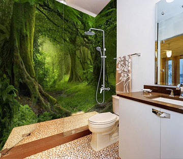3D Thick Forest 49 Bathroom Wallpaper Wallpaper AJ Wallpaper 