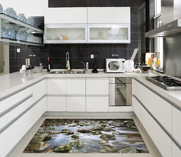 3D Creek Rocks 031 Kitchen Mat Floor Mural Wallpaper AJ Wallpaper 