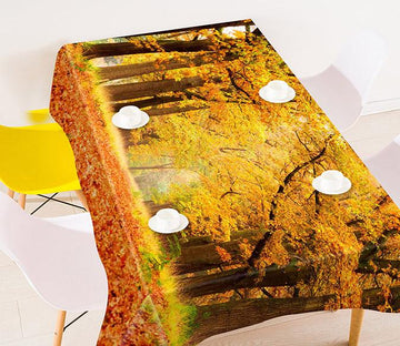 3D Trees Fallen Leaves 740 Tablecloths Wallpaper AJ Wallpaper 