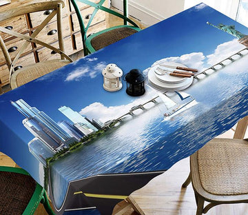 3D Lake Liberty Statue 208 Tablecloths Wallpaper AJ Wallpaper 