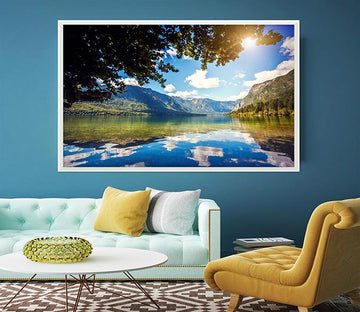 3D Endless Sea 169 Fake Framed Print Painting Wallpaper AJ Creativity Home 