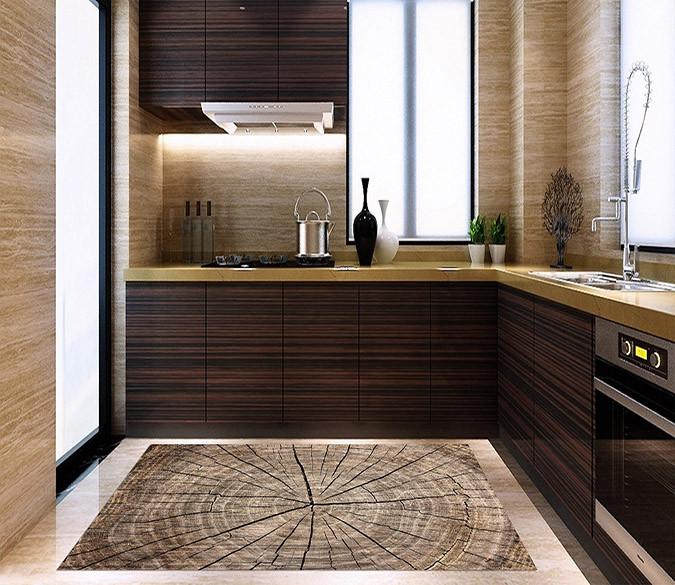 3D Cracking Wood 676 Kitchen Mat Floor Mural Wallpaper AJ Wallpaper 