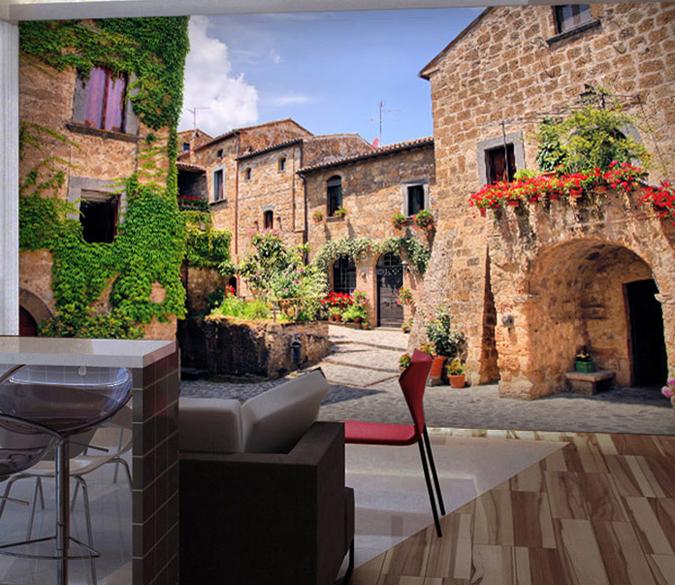 3D Brick House 106 Wallpaper AJ Wallpaper 