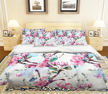 3D Flowers Trees Butterflies 295 Bed Pillowcases Quilt Wallpaper AJ Wallpaper 