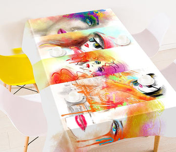 3D Graffiti Women 695 Tablecloths Wallpaper AJ Wallpaper 