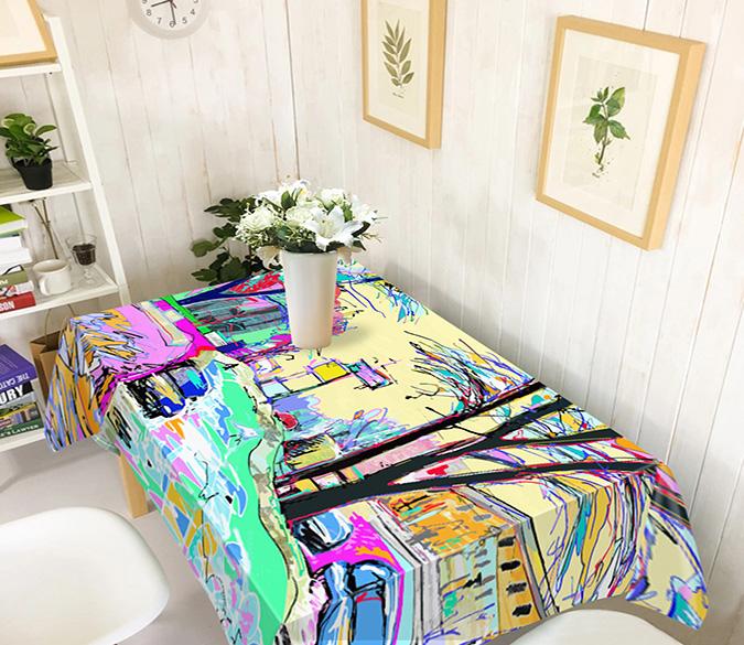 3D Painting City 595 Tablecloths Wallpaper AJ Wallpaper 