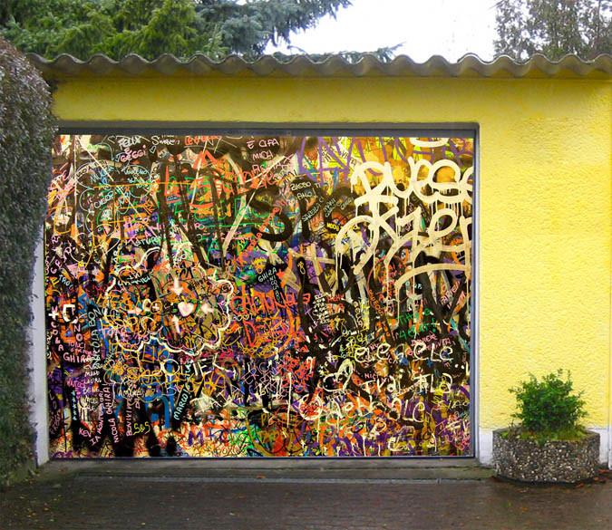 3D Dense Graffiti 456 Garage Door Mural Wallpaper AJ Wallpaper 