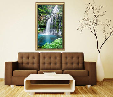 3D Into The Lake 072 Fake Framed Print Painting Wallpaper AJ Creativity Home 