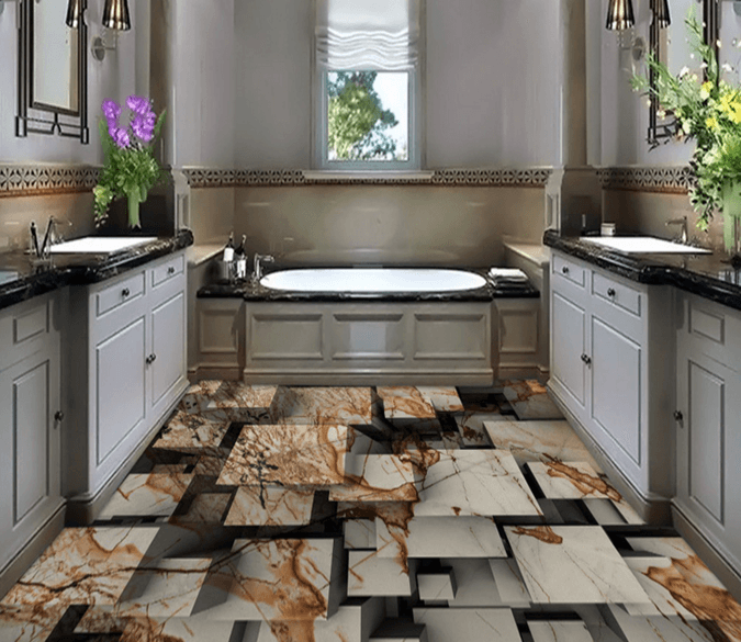 3D Old Brick 155 Floor Mural Wallpaper AJ Wallpaper 2 