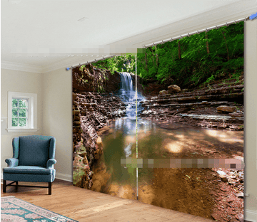 3D Forest River 2210 Curtains Drapes Wallpaper AJ Wallpaper 
