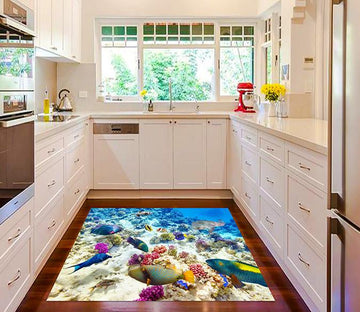 3D Seabed Scenery Kitchen Mat Floor Mural Wallpaper AJ Wallpaper 