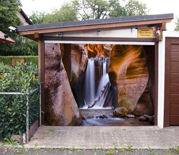 3D Stone Mountain River 257 Garage Door Mural Wallpaper AJ Wallpaper 