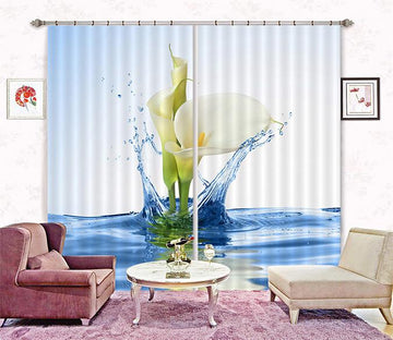3D Calla Lilies 148 Curtains Drapes Wallpaper AJ Wallpaper 