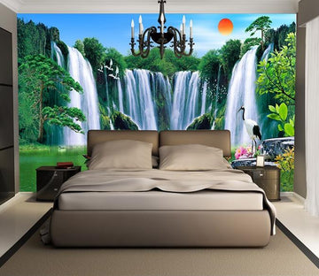 3D Forest Falls 046 Wallpaper AJ Wallpaper 
