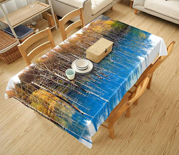 3D Lake Bare Trees 604 Tablecloths Wallpaper AJ Wallpaper 