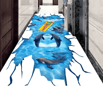 3D Romantic Ocean Floor Mural Wallpaper AJ Wallpaper 2 