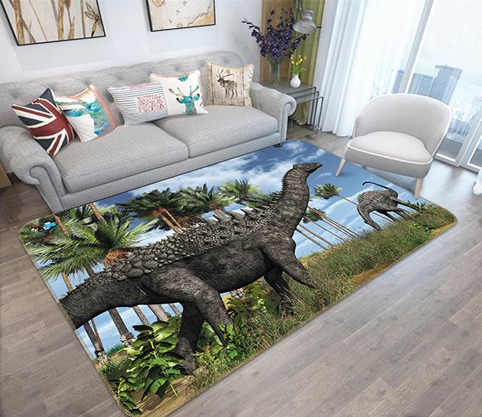 3D Herbivorous Dinosaurs 245 Non Slip Rug Mat Mat AJ Creativity Home 