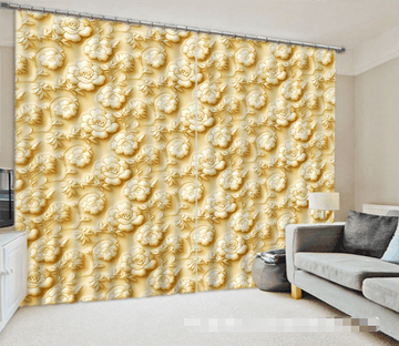 3D Flowers Pattern 1297 Curtains Drapes Wallpaper AJ Wallpaper 