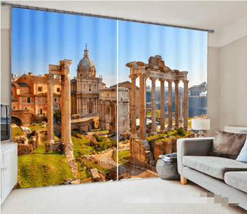 3D Roman Scenery 1029 Curtains Drapes Wallpaper AJ Wallpaper 