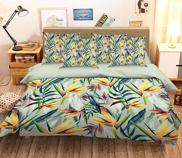 3D Strelitzia Flowers 197 Bed Pillowcases Quilt Wallpaper AJ Wallpaper 