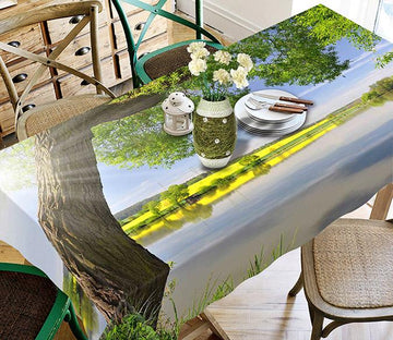 3D Lakeside Tree 298 Tablecloths Wallpaper AJ Wallpaper 