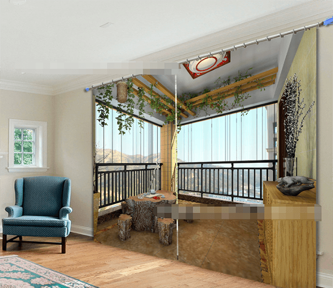 3D Beautiful Room 2194 Curtains Drapes Wallpaper AJ Wallpaper 