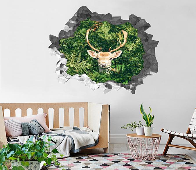 3D Plants Animal 198 Broken Wall Murals Wallpaper AJ Wallpaper 