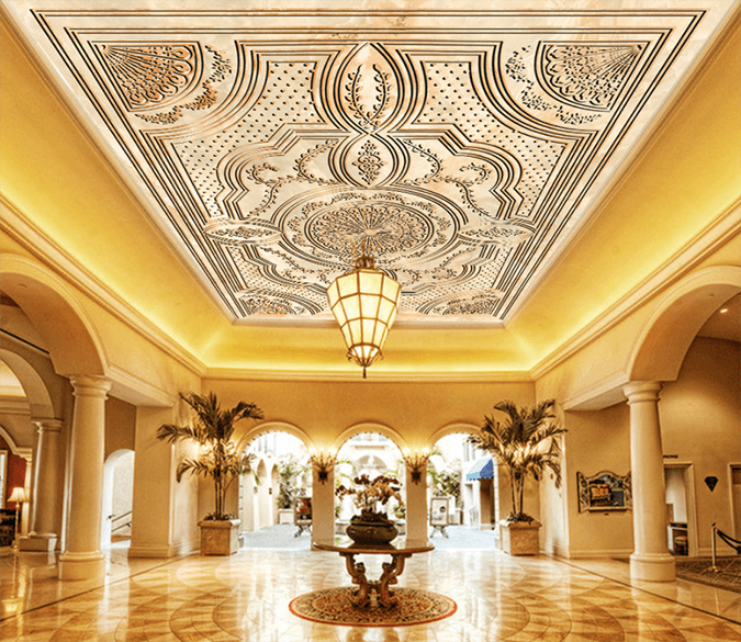 Circle Leaf Pattern 110 Wallpaper AJ Wallpaper 