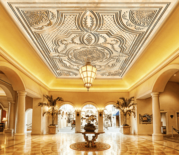 Circle Leaf Pattern 110 Wallpaper AJ Wallpaper 