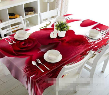 3D Pretty Red Roses 1308 Tablecloths Wallpaper AJ Wallpaper 