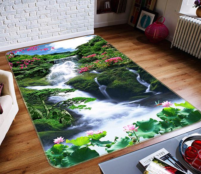3D Pretty River 210 Non Slip Rug Mat Mat AJ Creativity Home 
