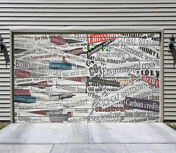 3D News Headlines 82 Garage Door Mural Wallpaper AJ Wallpaper 