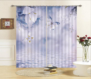 3D Flowers Butterflies 2329 Curtains Drapes Wallpaper AJ Wallpaper 