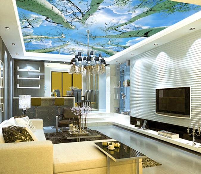 3D Blue Sky Tree Wallpaper AJ Wallpaper 1 