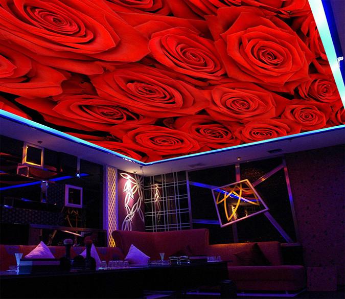 Dense Red Roses Wallpaper AJ Wallpaper 