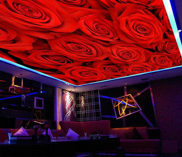 Dense Red Roses Wallpaper AJ Wallpaper 