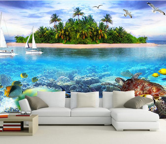 3D Small Island 007 Wallpaper AJ Wallpaper 