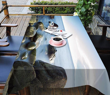 3D Sea Stones 594 Tablecloths Wallpaper AJ Wallpaper 