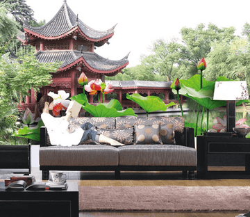 Pavilion Scenery Wallpaper AJ Wallpaper 