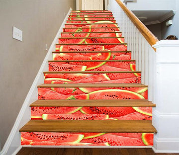3D Watermelon Slices 1132 Stair Risers Wallpaper AJ Wallpaper 