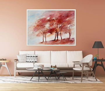 3D Landscape Tree 045 Fake Framed Print Painting Wallpaper AJ Creativity Home 