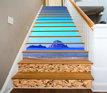 3D Sea Mountains 784 Stair Risers Wallpaper AJ Wallpaper 